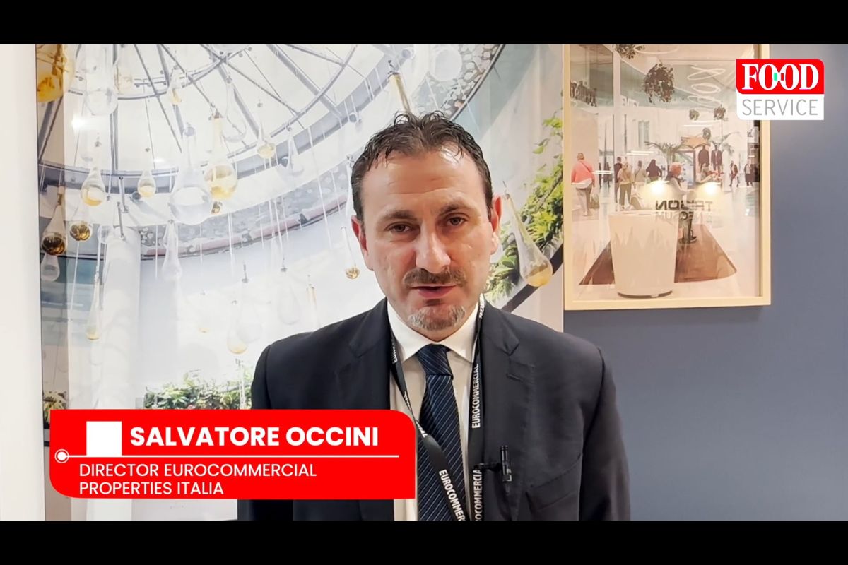Salvatore Occini, Direttore Eurocommercial Properties Italia. Evento Food Service, settore immobiliare commerciale.