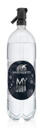 Bottiglia San Benedetto My Soda: acqua frizzante con gasatore.