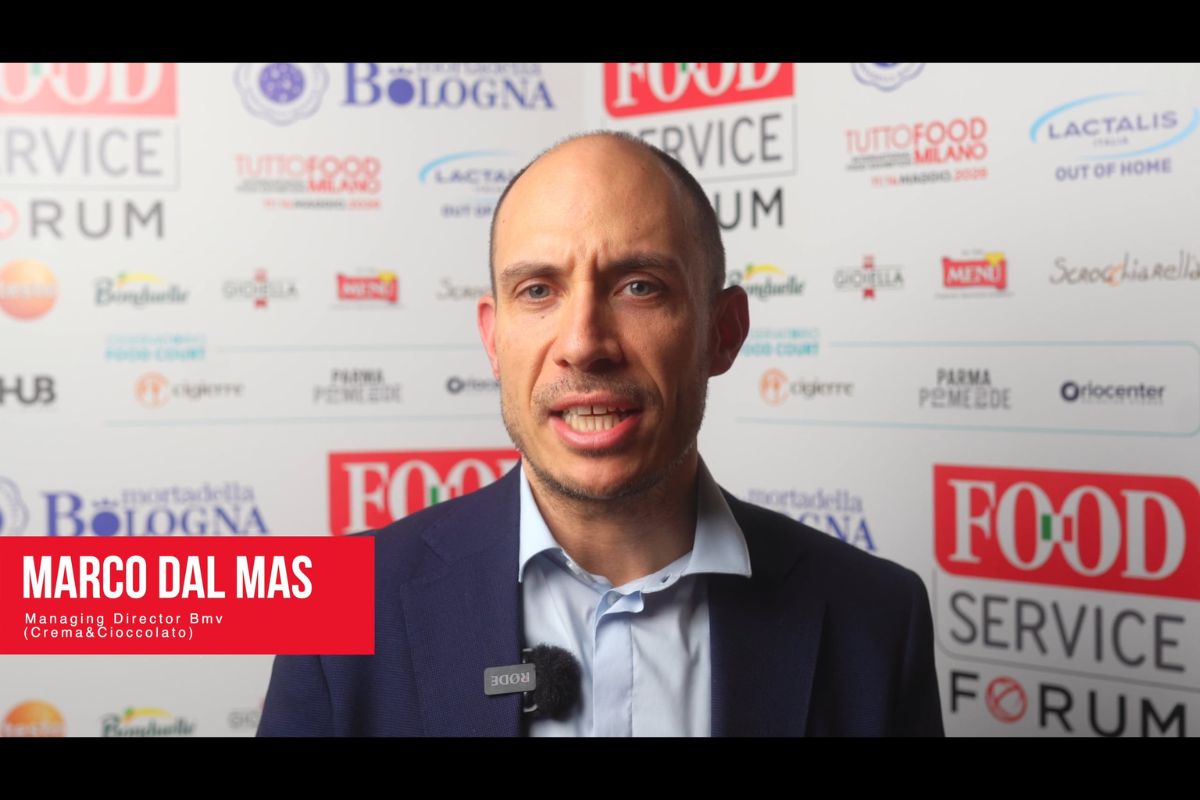 Marco Dal Mas, Crema & Cioccolato, al Food Service Forum. Franchising e leadership nel settore alimentare.