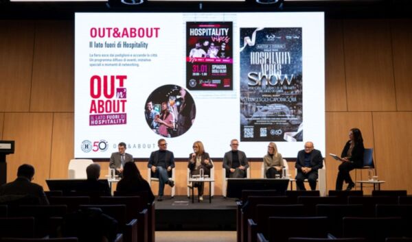 Conferenza Hospitality 2026: relatori presentano l'evento. Focus su Out&About. #Hospitality #Fiera #Eventi