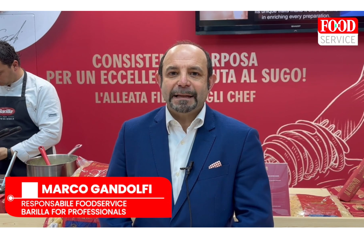 Marco Gandolfi, Barilla Foodservice, a Beer&Food Attraction 2026. Pasta Barilla al Bronzo per chef professionisti.