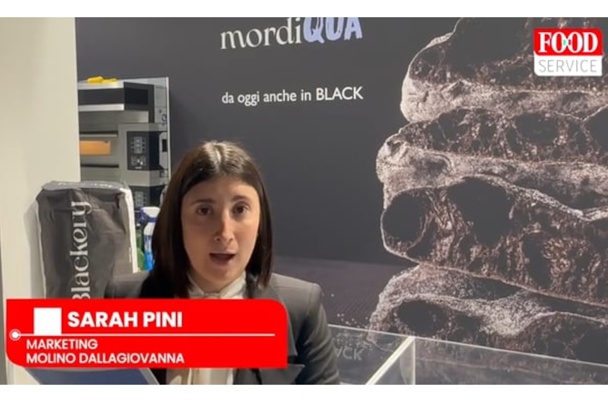 Sarah Pini (Molino Dallagiovanna) a Beer&Food Attraction 2026. Innovazione farine speciali per pizza e food service.