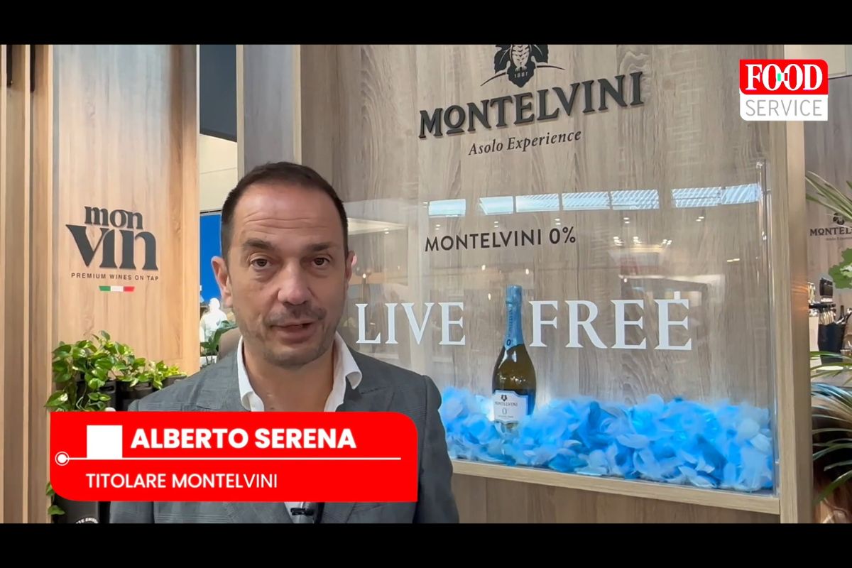 Alberto Serena presenta Montelvini dealcolato. Spumante 0% al Beer&Food Attraction.