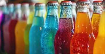 Assortimento di bevande analcoliche colorate in bottiglia. Assobibe e il mercato delle bibite.