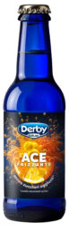 Bottiglia blu Derby Blue ACE Frizzante 200ml. Bevanda ACE senza zuccheri aggiunti.