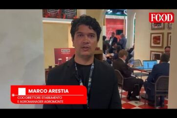 Marco Arestia di Agromonte a Tuttofood. Food service e prodotti tipici siciliani.