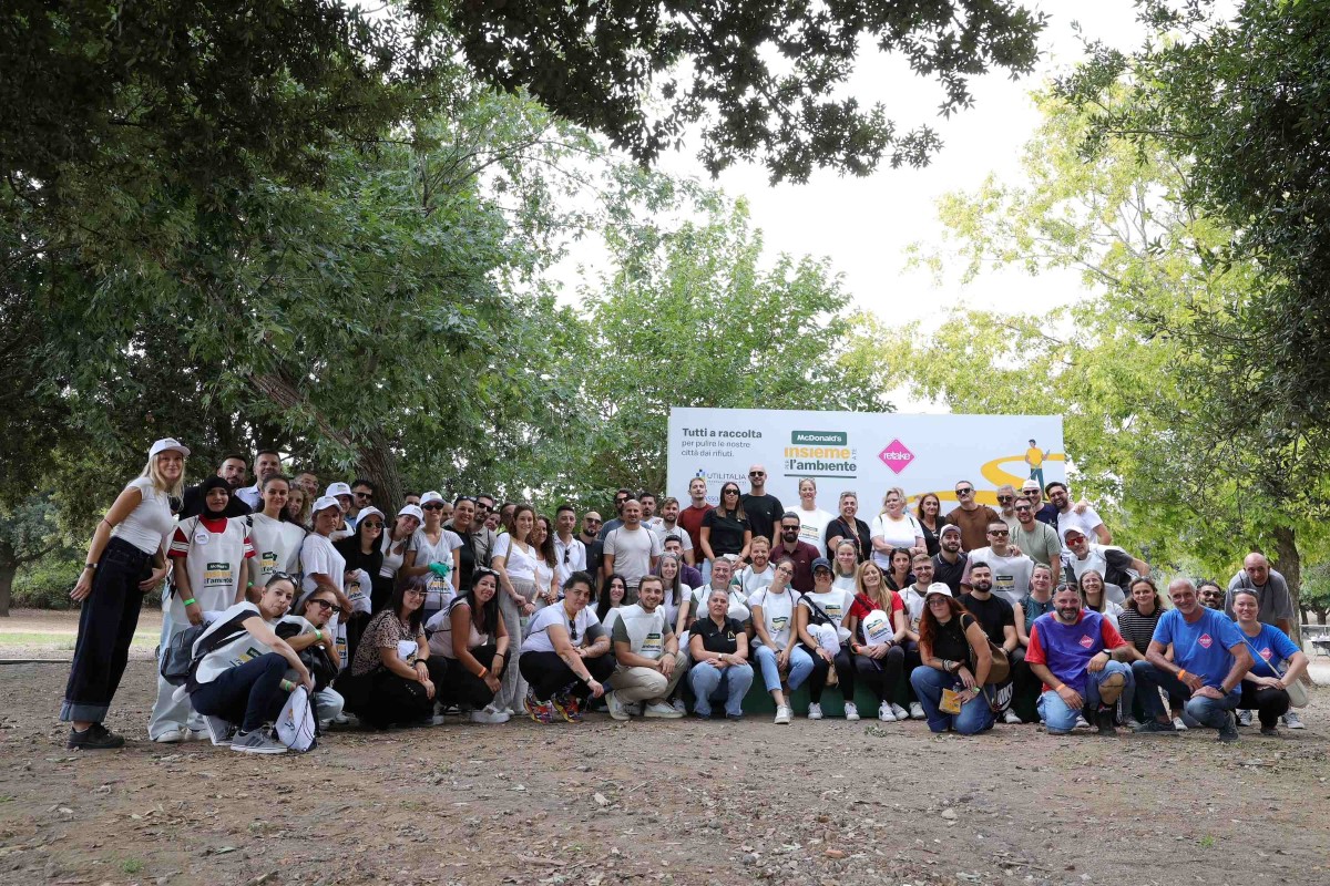 Volontari McDonald's e IPA insieme a Roma per la Giornata contro l'abbandono dei rifiuti e la cura dell'ambiente