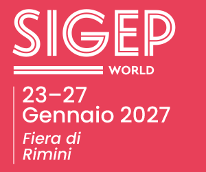 Banner SIGEP World 2027: fiera a Rimini dal 23 al 27 gennaio, evento di pasticceria e gelateria.