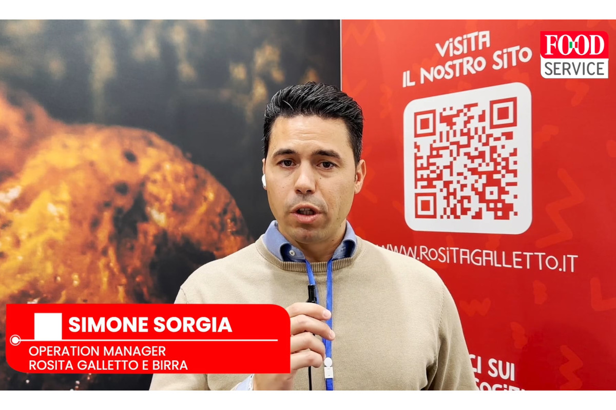 Simone Sordia di Rosita Galletto e Birra presenta il franchising al Salone Franchising Milano 2026 con QR code