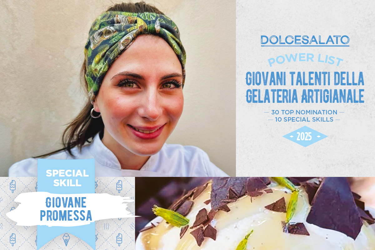 Alessia Palmitessa, giovane promessa della gelateria artigianale italiana. Talento, gelataia, food blogger.