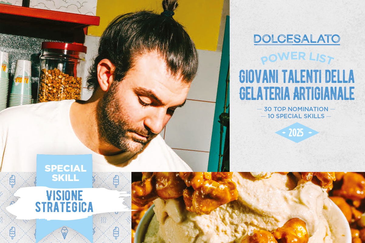 Davide Ferrero, talento gelateria artigianale. Visione strategica, Dolcesalato Power List.