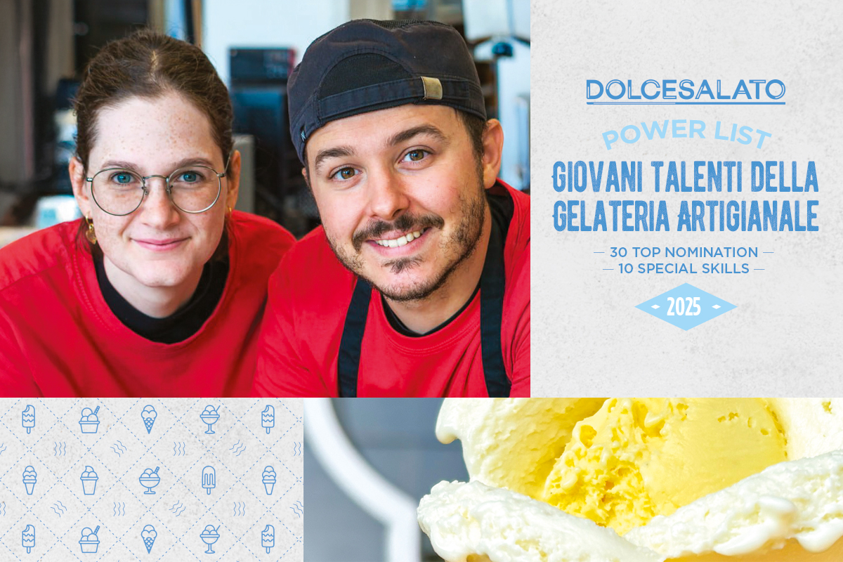 Elena Gorghetto e Alessandro Tomao, giovani talenti della gelateria artigianale. Gelato artigianale italiano.