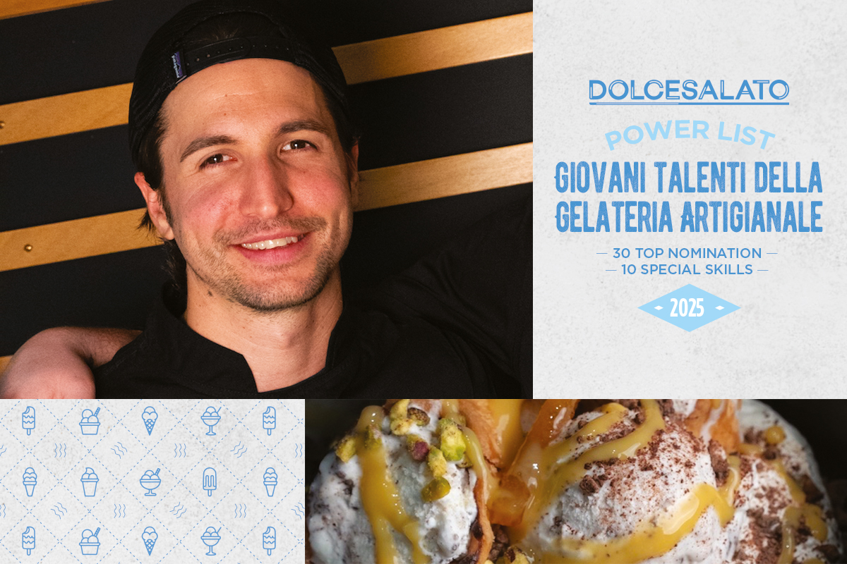 Mirko Sordo, giovane talento della gelateria artigianale. Gelato artigianale, Dolcesalato Power List 2025.