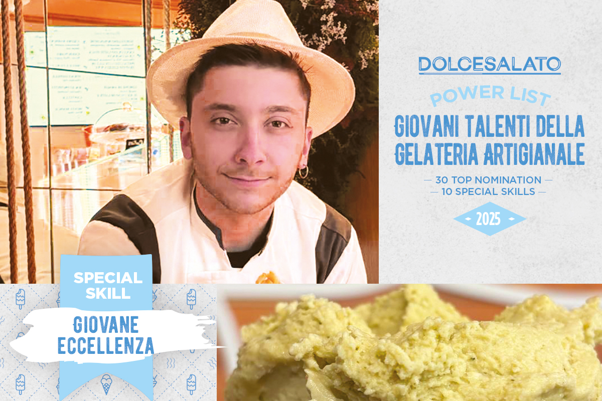 Noè Pinetti, giovane eccellenza gelateria artigianale. Talento italiano, special skill.