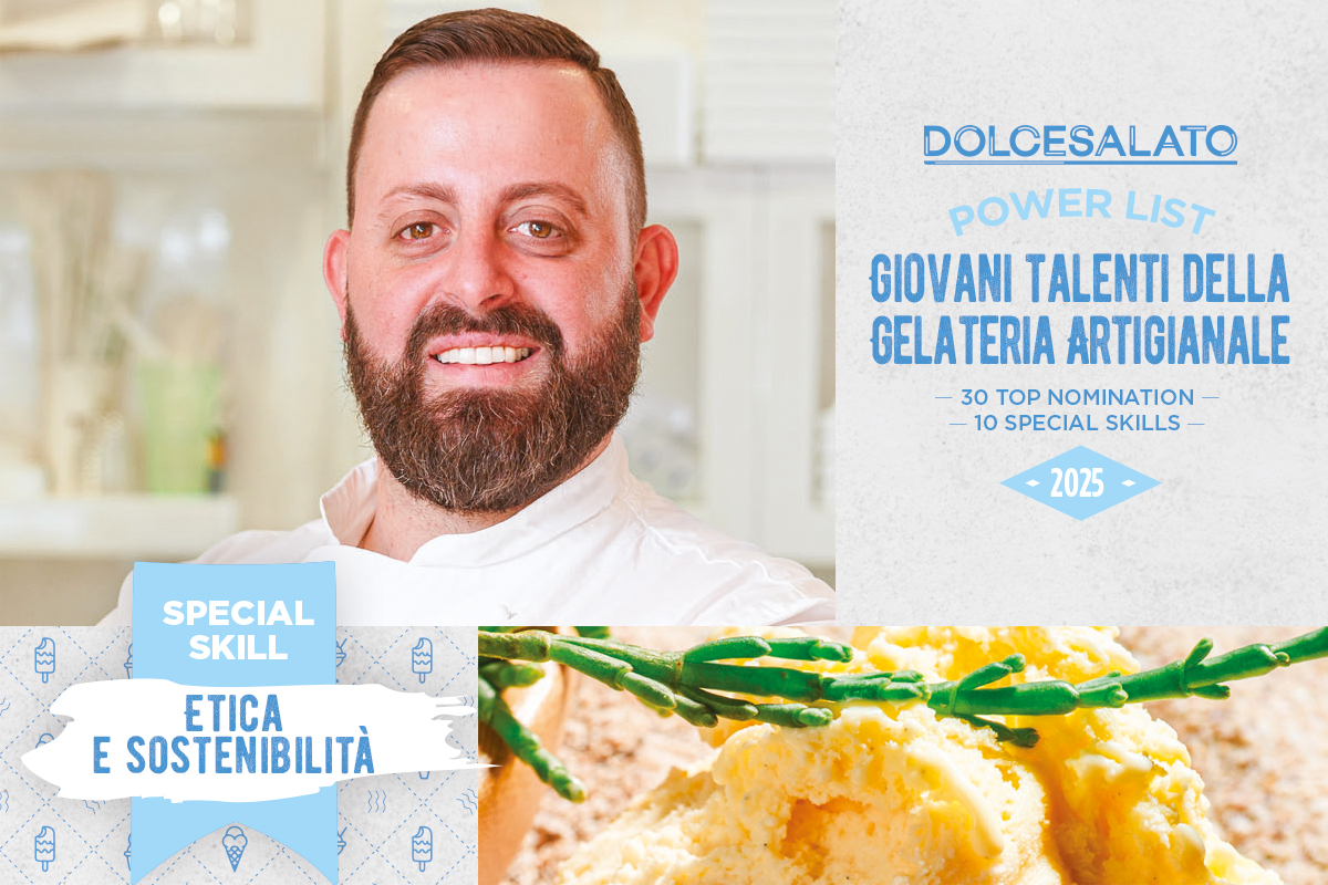 Valerio Esposito, talento gelateria artigianale. Etica e sostenibilità, special skill.