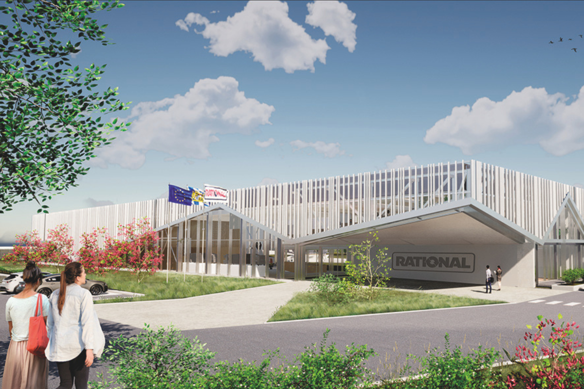 Edificio Rational: sostenibilità e innovazione. Architettura moderna, design eco-friendly.