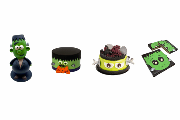 Dolci Halloween: torte e biscotti mostruosi di alta pasticceria a forma di Frankenstein.