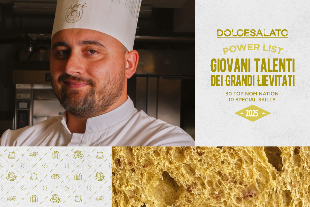 Roberto Catelli, giovane talento dei grandi lievitati. Dolcesalato Power List 2025.