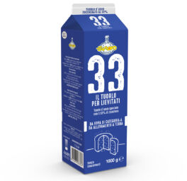 Brik Tuorlo 33: tuorlo d'uovo zuccherato al 33% per lievitati. Speciale per pasticceria.