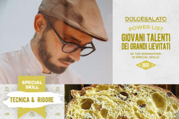 Giuseppe Mazzocca, giovane talento dei lievitati. Tecnica e rigore, special skill. Dolcesalato Power List 2025.