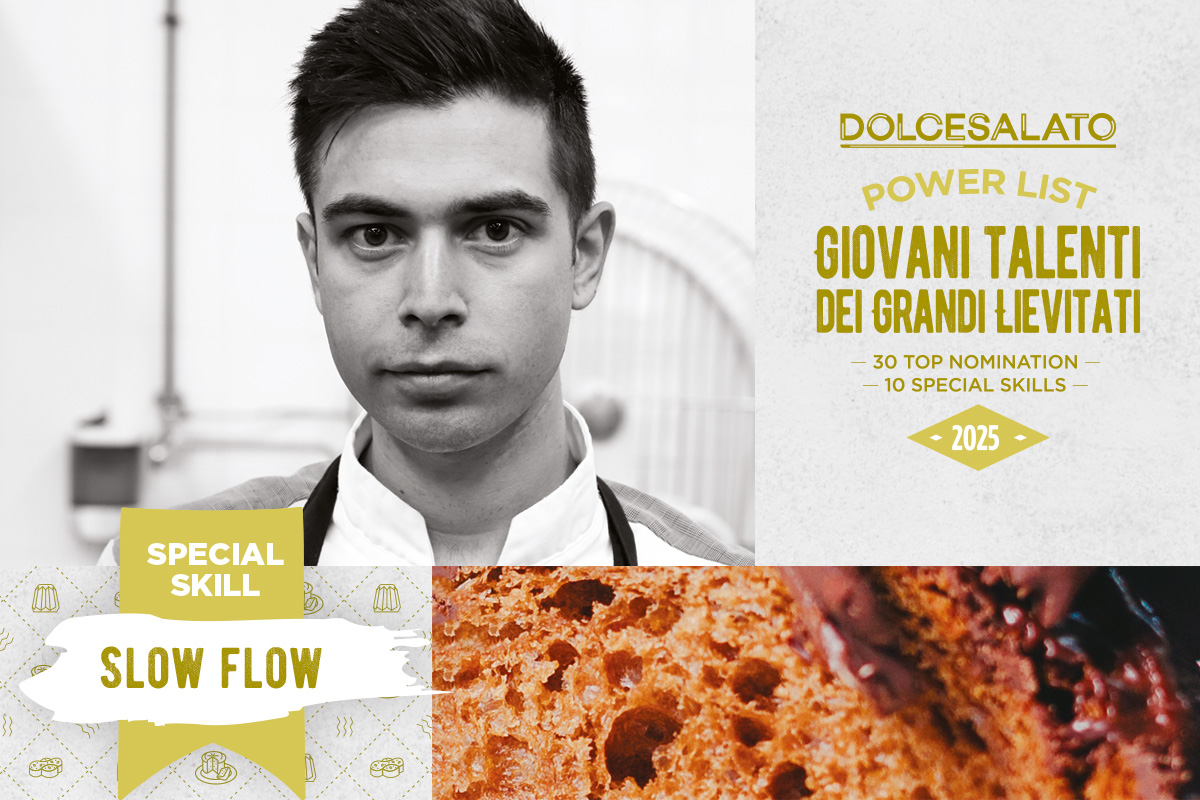 Pierluigi Sapiente, talento lievitati. Special skill: slow flow. Giovani talenti Dolcesalato 2025.