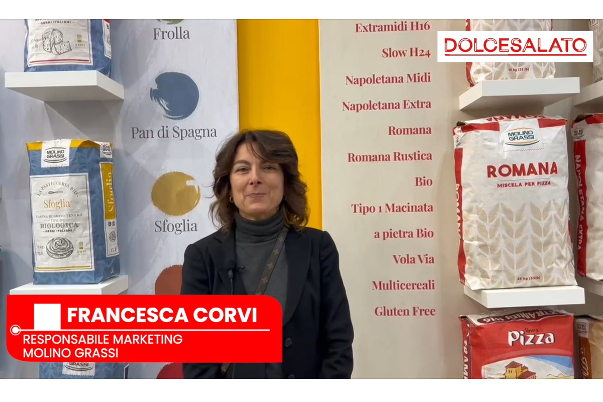 Francesca Corvi, Molino Grassi a Sigep 2026. Farine speciali, miscela per pizza.