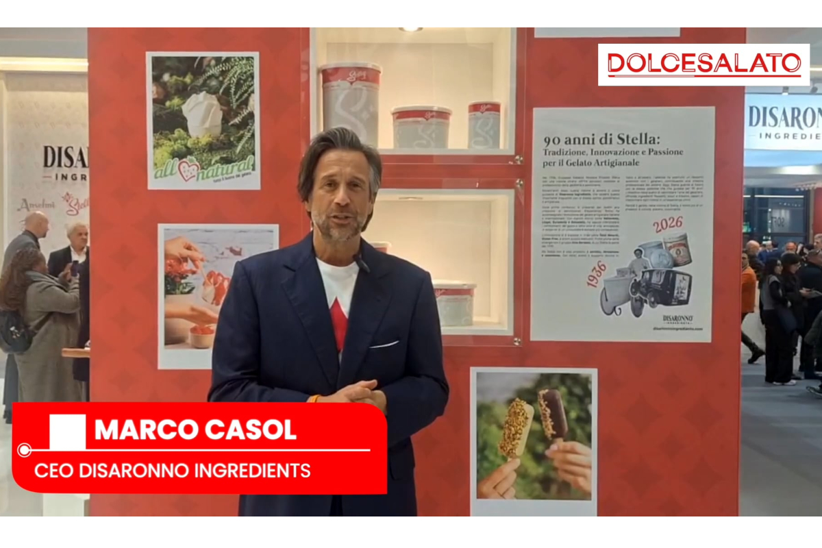 Marco Casol, CEO Disaronno Ingredients, a Sigep 2026. Gelato artigianale, ingredienti di qualità.