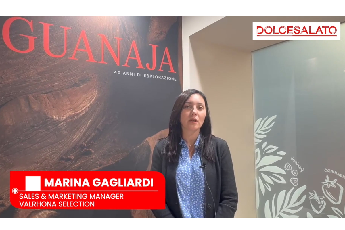 Marina Gagliardi (Valrhona) a Sigep 2026 per i 40 anni di Guanaja.