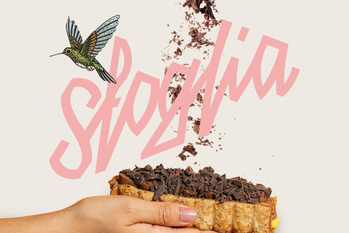 Sfoglia Milano: pasticceria con millefoglie al cioccolato, colibrì. Tommaso Foglia pastry bar.