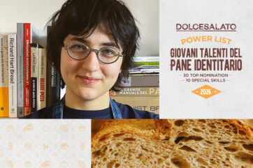 Ritratto di Margherita Berton, giovane talento del pane. Dolcesalato Power List, pane identitario. Libri di cucina e pane artigianale.