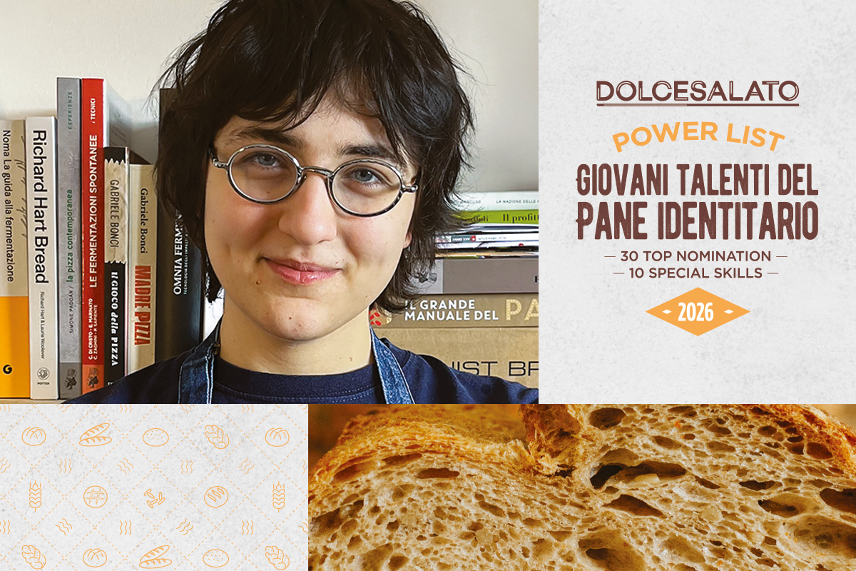 Ritratto di Margherita Berton, giovane talento del pane. Dolcesalato Power List, pane identitario. Libri di cucina e pane artigianale.