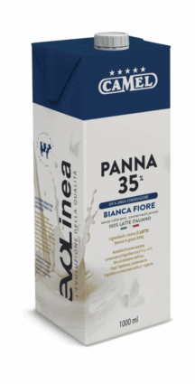 Panna 35% Camel, ideale per dolci e dessert. Latte italiano di alta qualità.