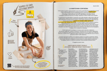 Diario di una giovane baker: Mantovana contadina con semola di grano duro Russello e Irene Penazzato. Ricetta e QR code.