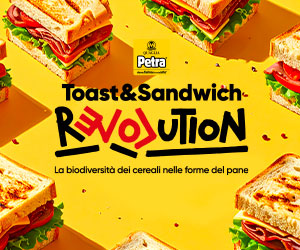 Banner Molino Petra: Toast & Sandwich Revolution. Biodiversità dei cereali nel pane. Concorso Maggio/Giugno 2026.