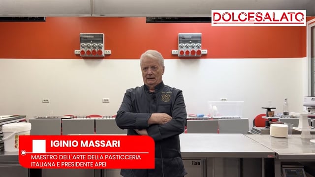 Iginio Massari, maestro pasticcere e presidente APEI, in un'intervista. Alta pasticceria italiana, innovazione e tradizione.