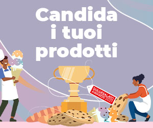 Banner promozionale DS Awards 2027: invita a candidare i tuoi prodotti con illustrazioni di pasticceri, coppa e dolci.