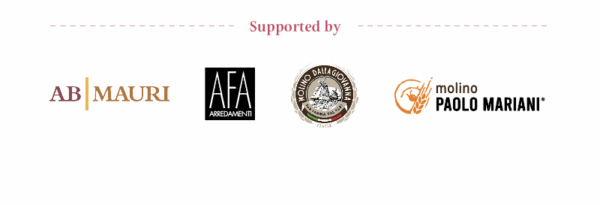 Loghi degli sponsor: AB Mauri, AFA Arredamenti, Molino Dallagiovanna e Molino Paolo Mariani su sfondo bianco.