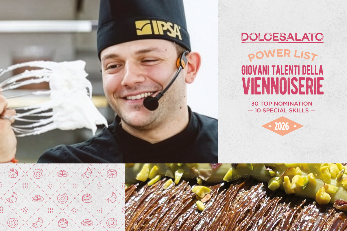 Andrea Iannarelli, pasticciere professionista, nella Power List Dolcesalato dei giovani talenti della viennoiserie 2026.