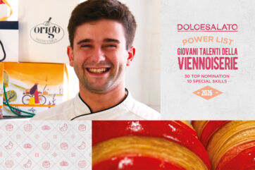 Federico Frascari, giovane talento della pasticceria Origo, nella Power List Dolcesalato dedicata alla viennoiserie.