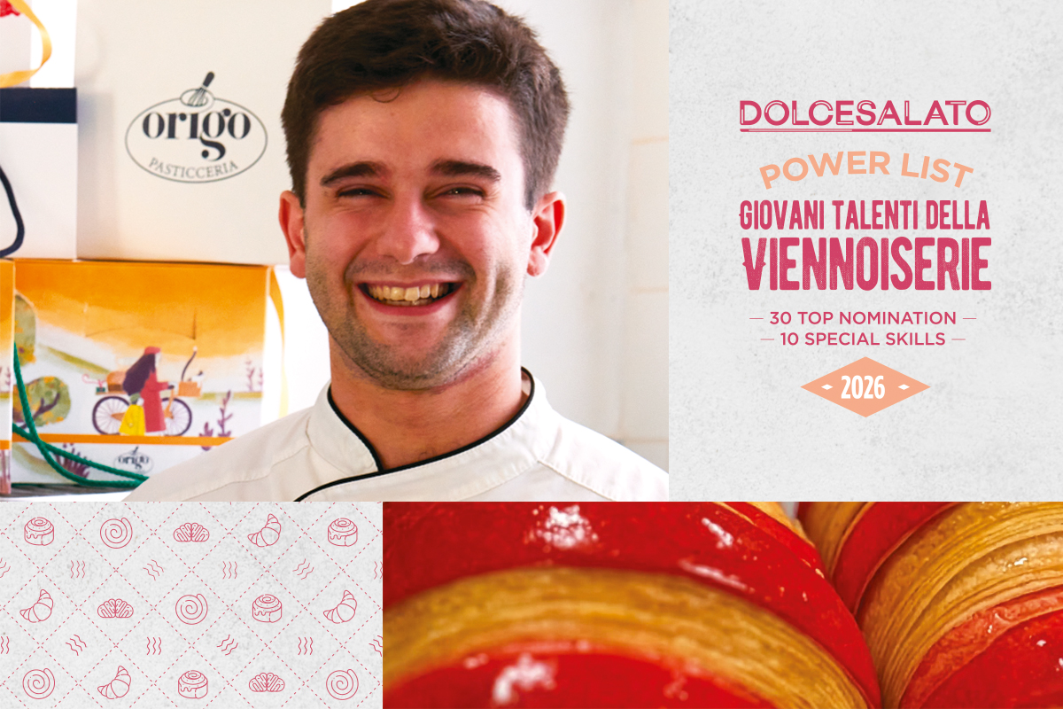 Federico Frascari, giovane talento della pasticceria Origo, nella Power List Dolcesalato dedicata alla viennoiserie.