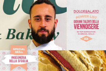 Luca Castiglioni, giovane talento della viennoiserie, specializzato in ingegneria della sfoglia per Dolcesalato.