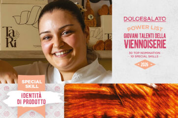 Maria Tamburrano, talento della viennoiserie, premiata per la special skill Identità di Prodotto su Dolcesalato 2026.