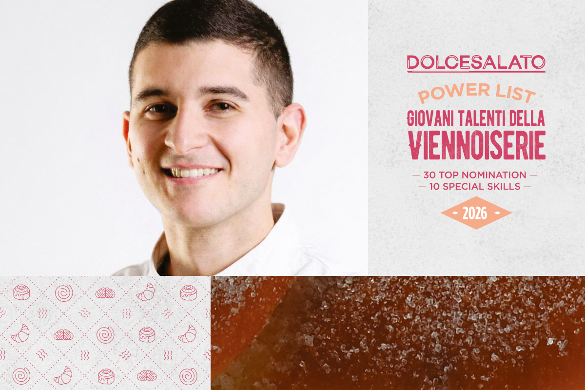 Riccardo Coppelli nella Power List Dolcesalato dei giovani talenti della viennoiserie 2026.