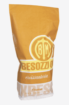Sacco di farina Besozzi Oro Italmill per croissanteria, ideale per Cest Suisse monoporzione professionale.