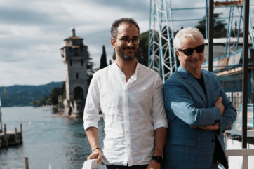 Iginio e Nicola Massari al Palazzo Gastronomico di Gardone Riviera sul Lago di Garda