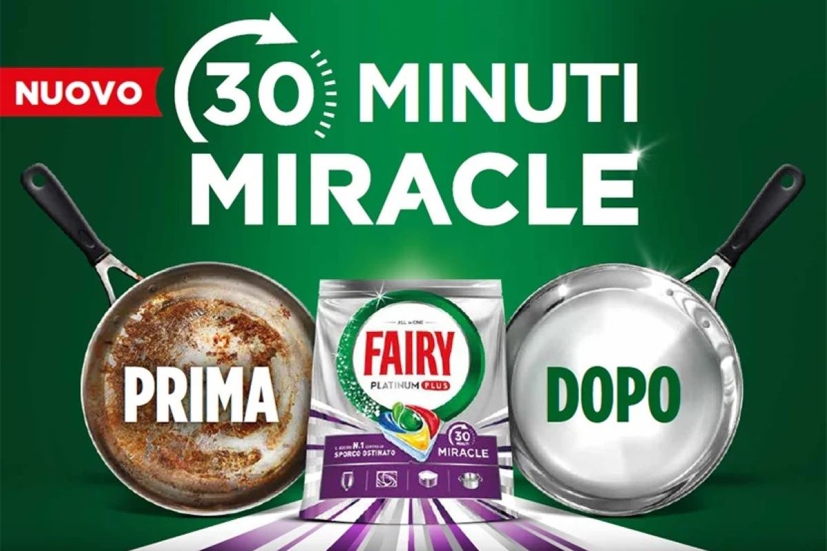Fairy accelera i tempi della lavastoviglie: nasce una pastiglia pensata per i cicli brevi