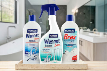 Detergenti Nuncas Wannet e Brax per la pulizia del bagno. Anticalcare e crema detergente. #Nuncas #puliziacasa