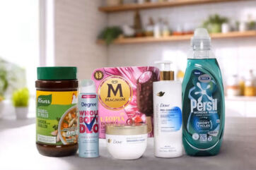 Prodotti Unilever: Knorr, Degree, Magnum, Dove, Persil. Cura casa e persona.