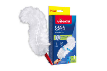 Vileda Flex&Catch, kit spolverino catturapolvere. Nuovo hand duster flessibile per pulizie domestiche.