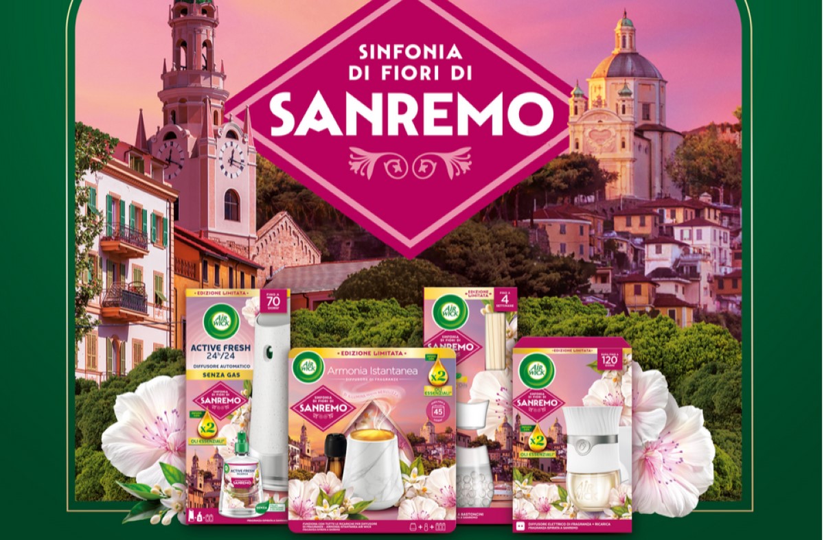 Air Wick Sinfonia di Fiori di Sanremo: diffusori e profumi per la casa in edizione limitata.